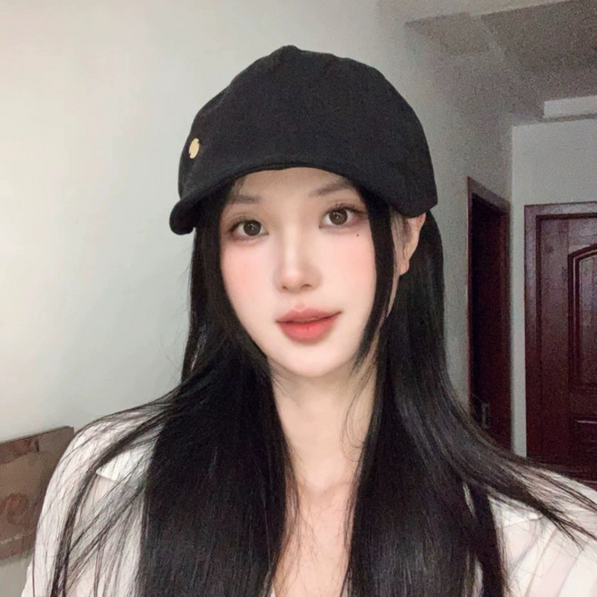 日系亞麻馬術帽女顯臉小百搭帽子女春夏透氣復古貝雷帽大遮陽帽女