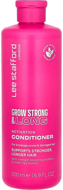 Lee Stafford Grow Strength & Long 액티베이션 컨디셔너 끊어짐 및 손상 모발용 500ml(16.9fl oz), LeeStaffordGrowStrengthLong액티베, 1개, 500ml - 쿠팡