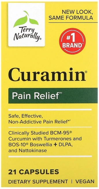 Terry Naturally 테리내추럴리 Curamin 21 캡슐 활동 영양제, 1개, 21정 - 쿠팡