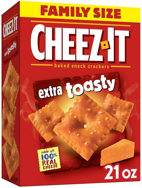 치즈잇 베이크드 스낵 크래커 엑스트라 토스티, 595g, 1개