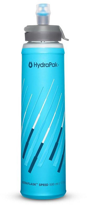 HydraPak UltraFlask 스피드 500ml - 접이식 소프트 플라스크 물병 하이드레이션 조끼 및 러닝 팩 쉽게 열 수 있는 캡 포함 (500ml/17온스)