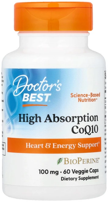 닥터스베스트 BioPerine 함유 고흡수 CoQ10 100mg 베지 캡슐 60정, 1개 - 쿠팡