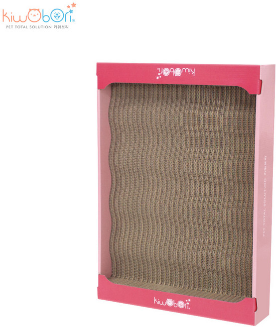 키워보리 국내생산 스몰웨이브형 고양이 스크래쳐 리필 부분리필 가능, 2개, 기본