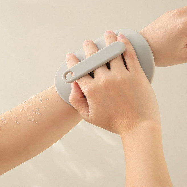 소픽 실리콘 무통증 때밀이 타올, 핑크, 1개, 1개입