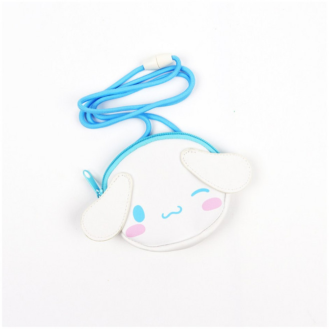 산리오 캐릭터즈 귀여운 얼굴모양 페이스 목걸이형 동전지갑 이어폰 소품케이스