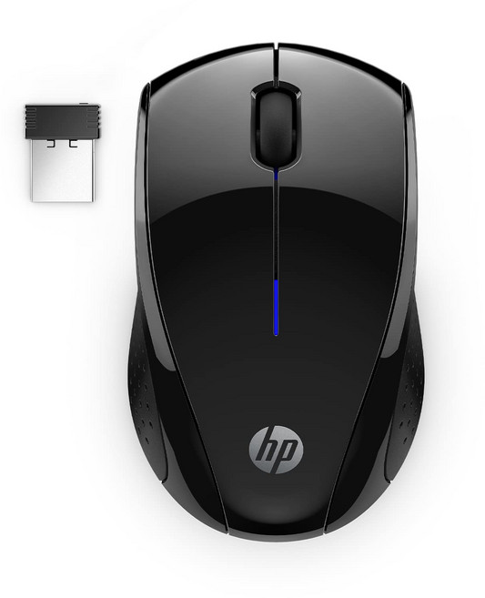HP X3000 G3 Wireless Mouse - Black 15-Month Battery Side Grips for Control Travel-Friendly Blue