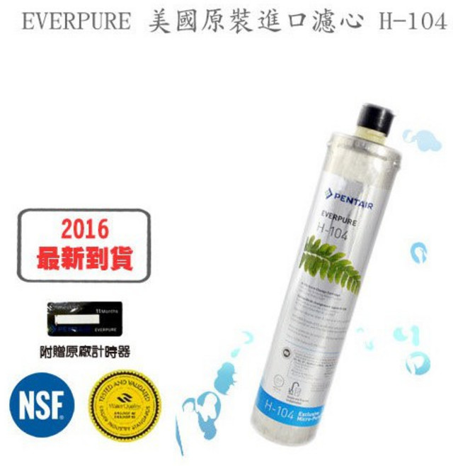 EVERPURE 美國原裝進口 H-104 濾心, 1個