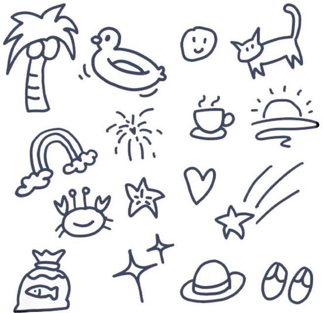 노벨뷰티 반영구 미니 셀프 타투스티커, 5개, 002