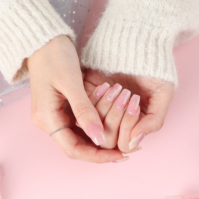 샤인비 멀티 큐어링 젤 스트립스 18p 세트 햇빛에 구워도 되는 멀티 큐어링 젤 스티커, 1개, 69506 세레니티, 로즈 쿼츠