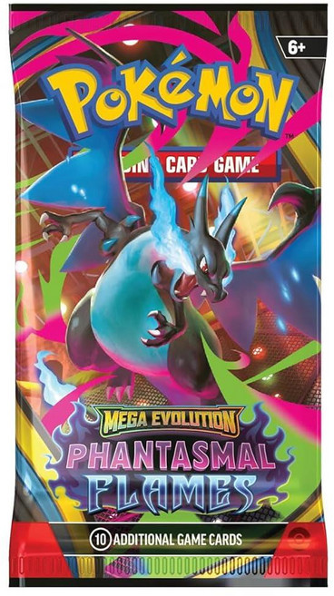 포켓몬스터 TCG 메가진화 ‘환상의 불꽃’ 슬리브 부스터 팩 카드 10장 179056, 포켓몬 TCG: 메가 에볼루션 - 팬텀 플레임 부스터
