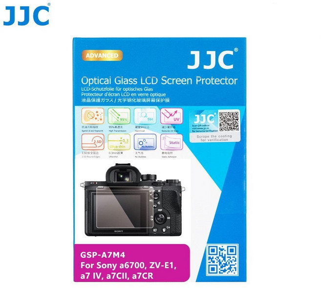 JJC 카메라 액정보호필름 9H 소니 A7C2 / A7M4 / ZV-E10 M2 / A7CR / 6700 / ZV-E1, 1개, GSP-A7M4
