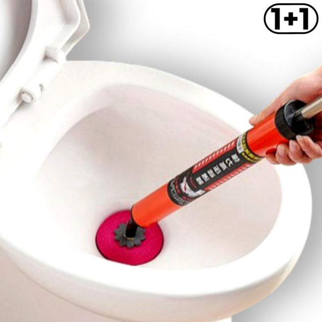 지빈 고압 압축발사 변기막힘 뚫어뻥 간편 펌핑방식, 레드2개