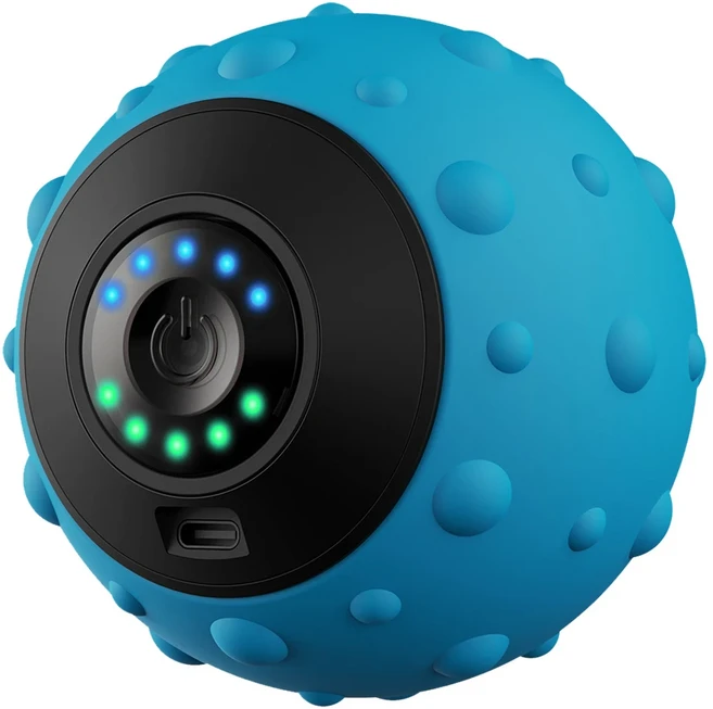 전기 마사지 공 진동 USB 충전식 손 스트레스 완화를위한 인체 훈련, 01 Blue