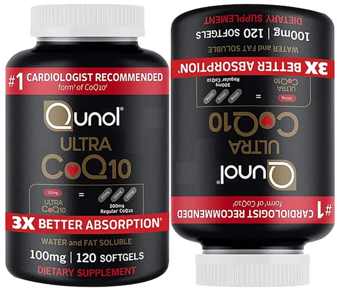 Qunol Ultra CoQ10 100mg 코큐텐 소프트젤 에너지 생성 서포트, 2박스 - 쿠팡