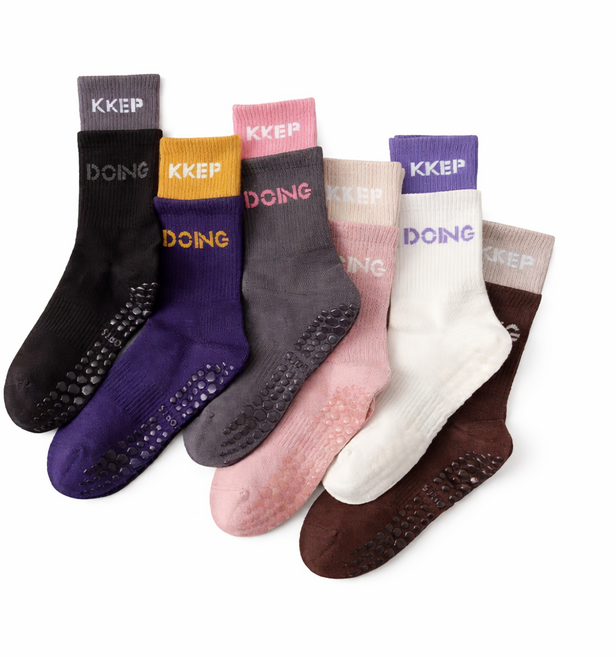 여성 요가양말 6켤레 세트 논슬립 필라테스 미끄럼방지 운동 홈트 요가삭스