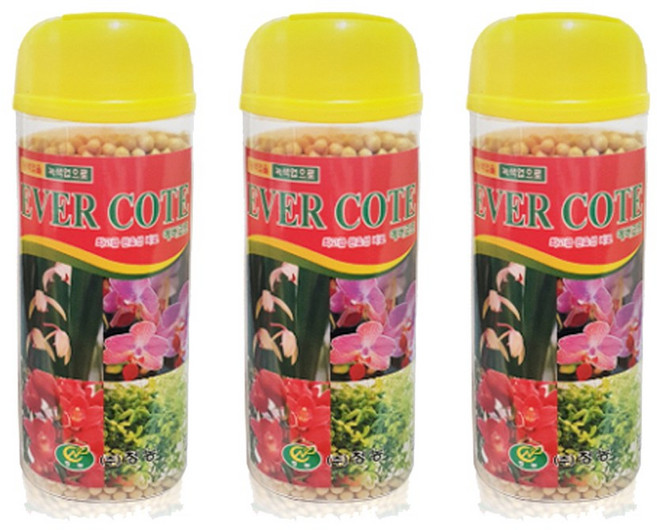 모두다 알갱이 식물 영양제 에버코트, 3개, 250g