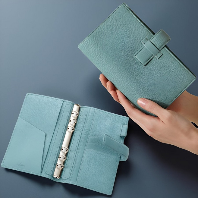 일본 애쉬포드 실프 시리즈 부드러운 무광 소가죽 비블 카드 지갑 다이어리, 토프