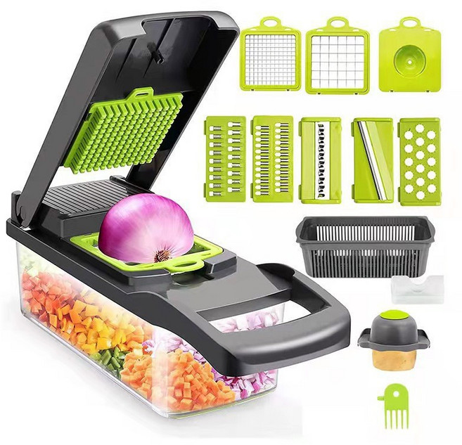 인생을 즐기다 만능채칼 스텐 야채슬라이서, 1개, 블랙