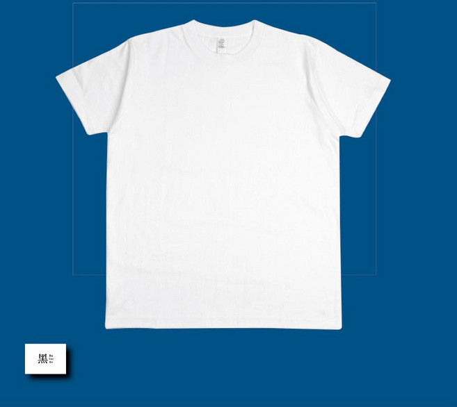 〔7.4oz 〕高磅純棉素T 大尺碼寬鬆T恤 美版, 白