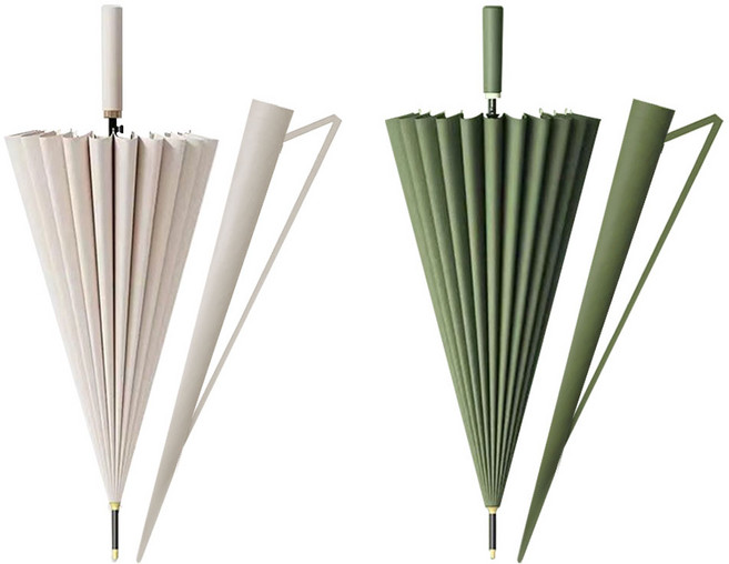 로에드 1+1 튼튼한 대형 장우산 태풍 골프 우산 커버 포함