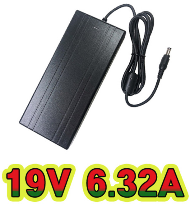 순흥전기 어댑터 19V 6.32A 접지형(INLET) SMPS 6320mA 모니터 노트북 PC 아답터, (AC 파워코드 미포함), 1개