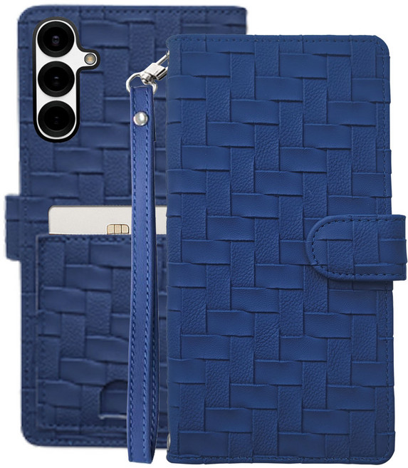 갤럭시 와이드7 M156 - 쎄이스 패턴 3D입체 지폐2칸+카드5장 지갑형 케이스 + 손목스트랩