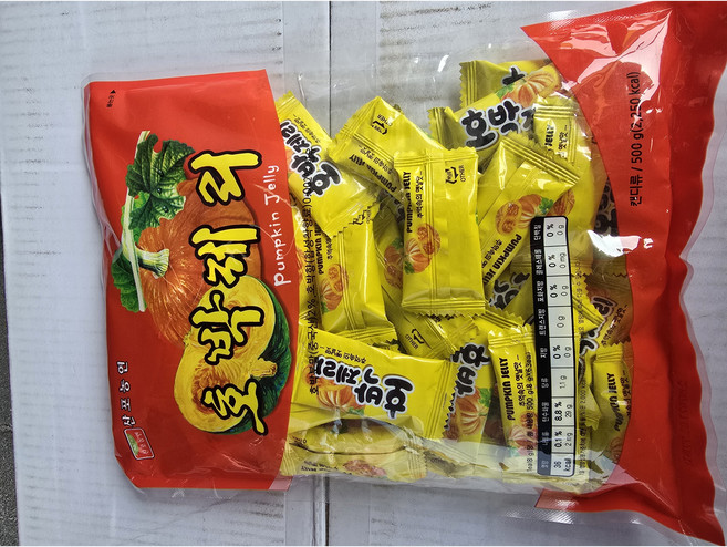 호박잴리, 1개, 500g