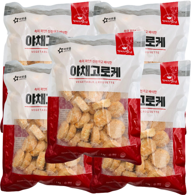 아워홈 행복한맛남 야채고로케, 1kg, 5개