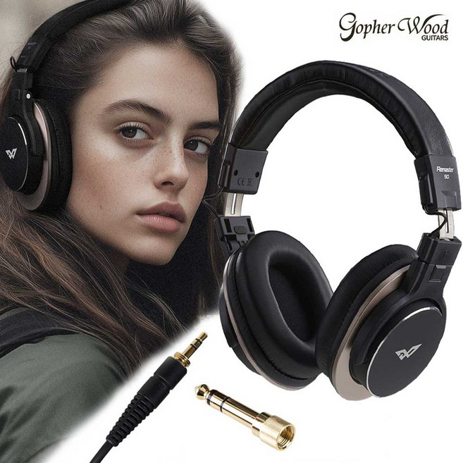 리마스터50 오버이어 밀폐형 스튜디오 유선 헤드폰 가벼운 무게 다이나믹 사운드 풍부한 저음 headphone