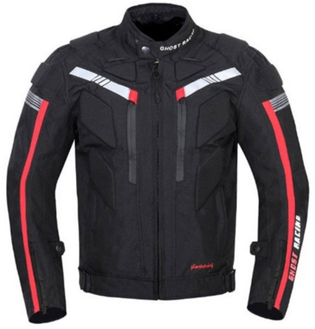 make speed 오토바이 자켓 + 탈부착 이너패딩, 블랙