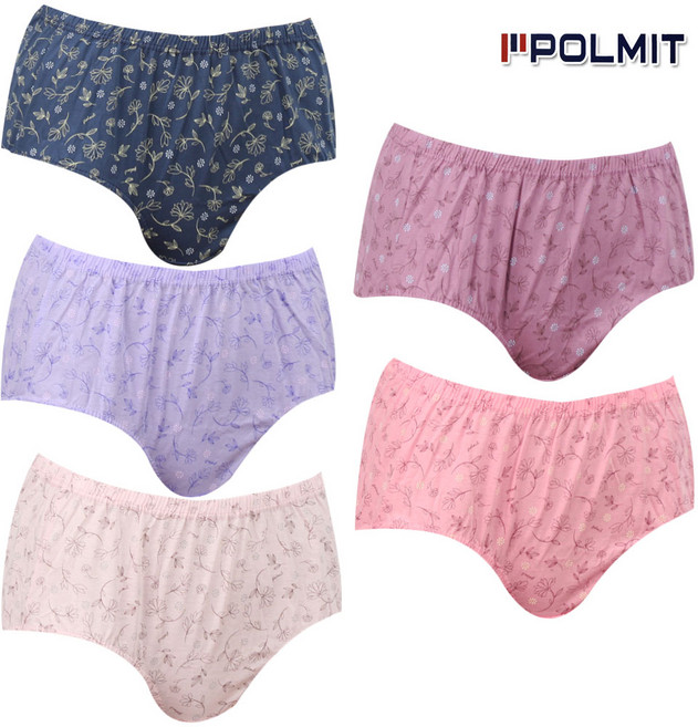 여성 국내산 순면 부인용 엄마 할머니 빅사이즈 95-110 맥시 삼각 팬티 5매 565