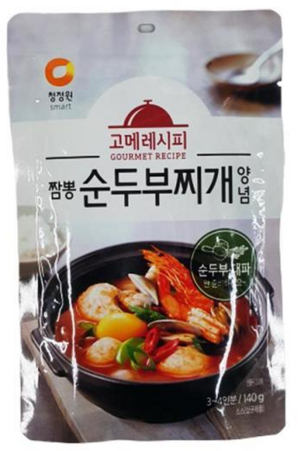 고메짬뽕순두부찌개양념/청정원-, 140g, 6개