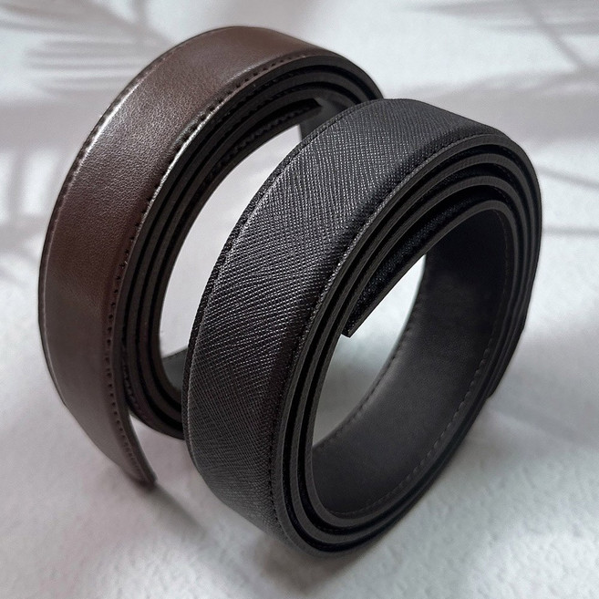 국산 플럼도트 천연소가죽 벨트끈 2개 교체용 허리띠
