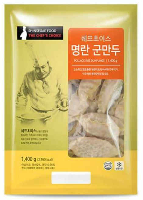 쉐프초이스 명란 군만두 1.4Kg, 1개