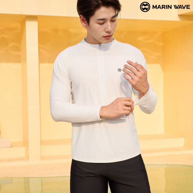 마린웨이브 남성 루즈핏 집업 래쉬가드 바지 레깅스 3종 세트