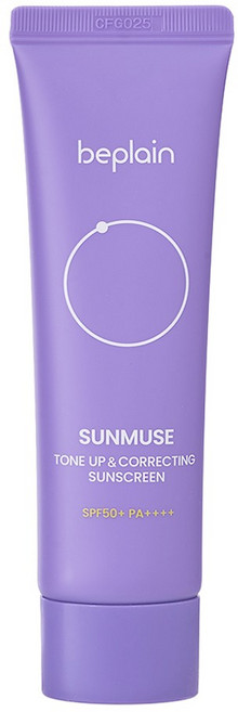 비플레인 선뮤즈 톤업 앤 코렉팅 선크림 SPF50+ PA++++, 50ml, 1개