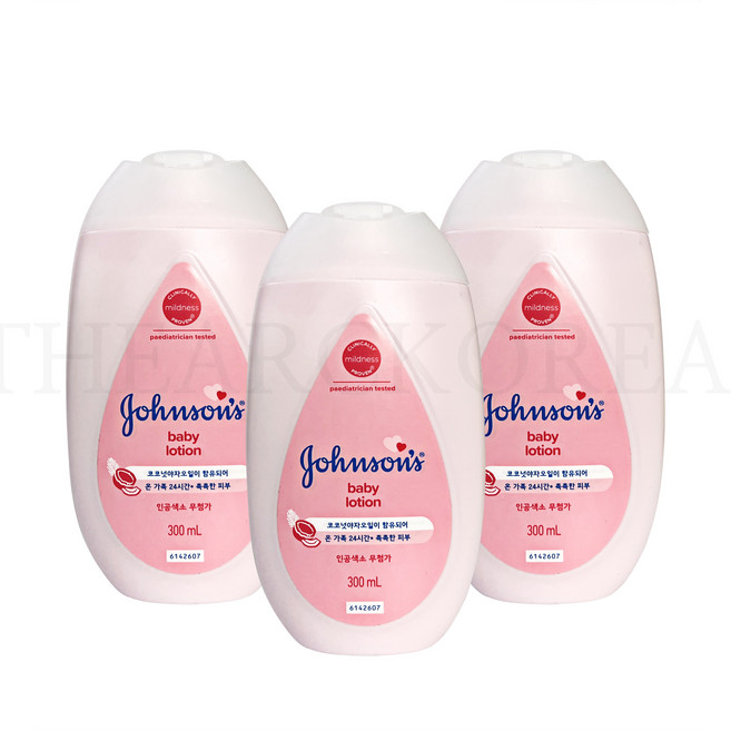 존슨즈 베이비 로션 핑크, 300ml, 3개