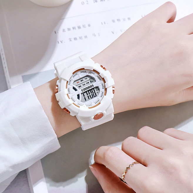 파스텔 디지털 학생 청소년 초등 전자 패션 손목시계 여아 남아 선물