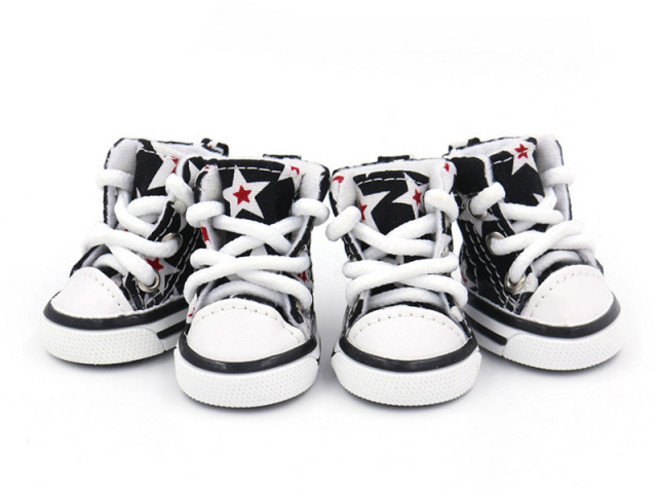 카르노코리아 스타 반려동물 캔버스화, 블랙, 1개