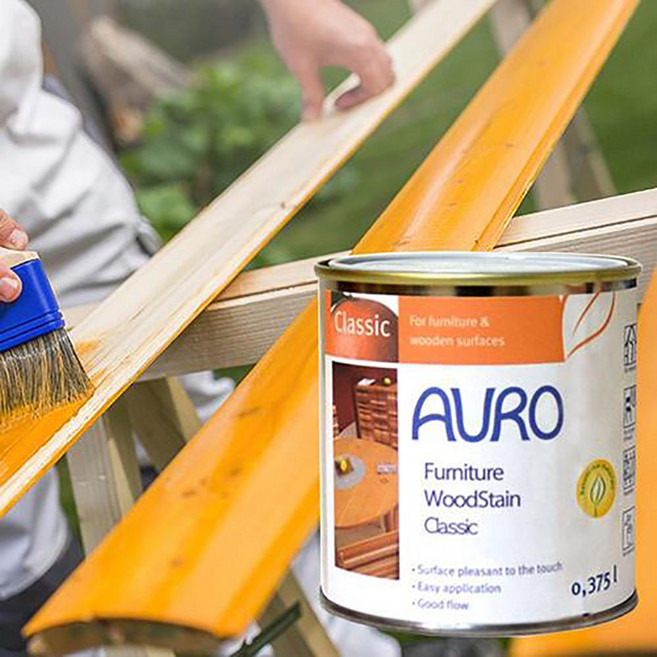 아우로 930 유성 천연오일스테인 375ml, 다크레드, 1개