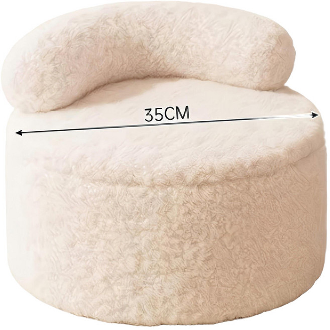 유니버셜 스툴 가정용 신발 교환 의자, 화이트 수납 의자, 1개