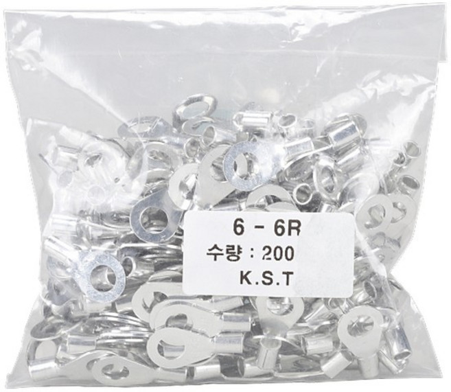 경성 압착터미널 소포장 6SQ x 6봉200EA, 1개