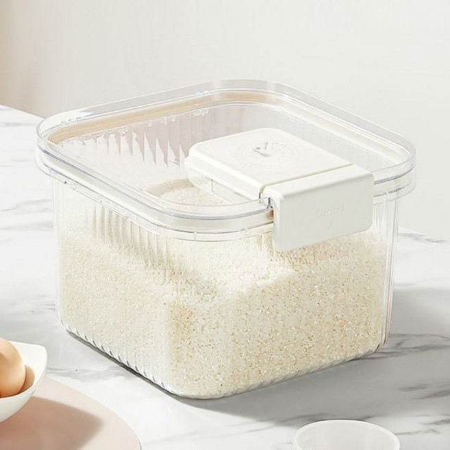 방습 쌀벌레방지 신선 밀폐보관 쌀보관 날짜표시 5kg 쌀통, 단일, 1개