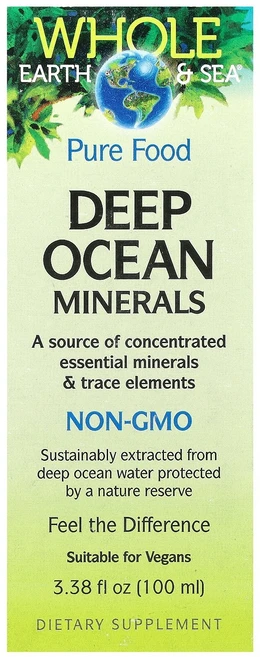 Natural Factors Whole Earth & Sea® Deep Ocean Minerals 3.38 fl oz (100 ml), 1개, 100ml - 쿠팡