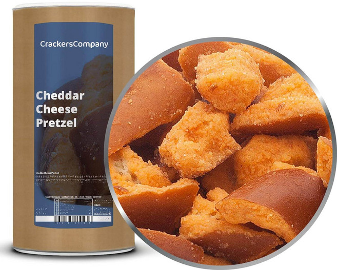 체다 치즈를 곁들인 브레첼 프레첼 스낵 450g 2개