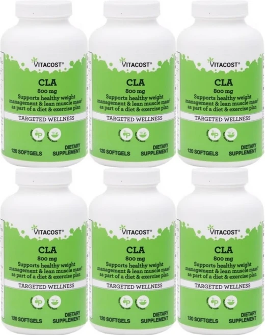 비타코스트 CLA 800mg, 6팩, 120정 - 쿠팡