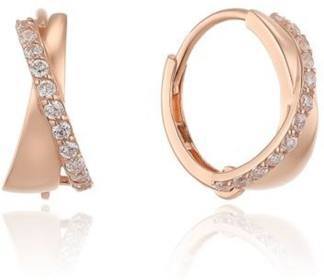 로이드 심플크로스 14K 원터치귀걸이 LOFM2060G=동아백화점 수성점