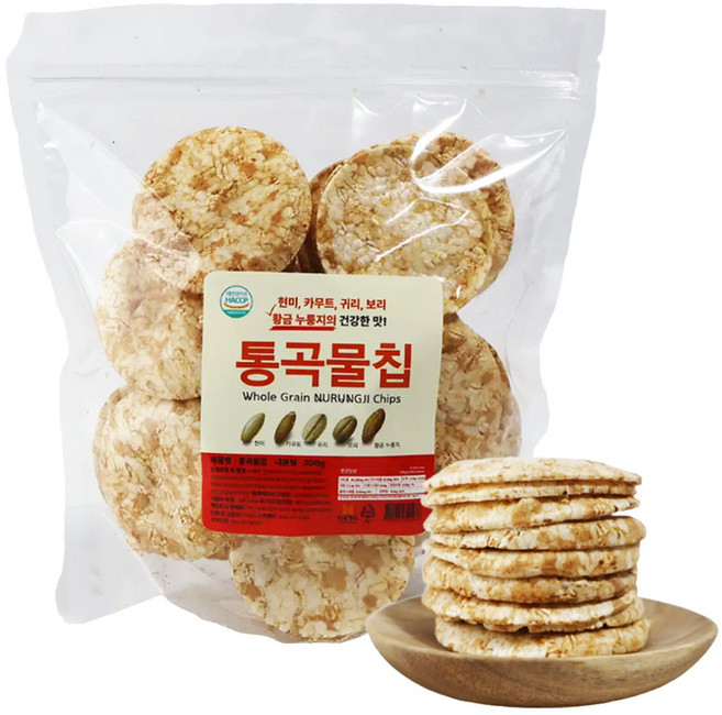 건강한 통곡물칩 누룽지과자, 1개, 200g