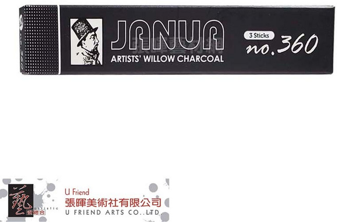 Janua 老人牌 Willow Charcoal 素描木炭筆 #360, 1個
