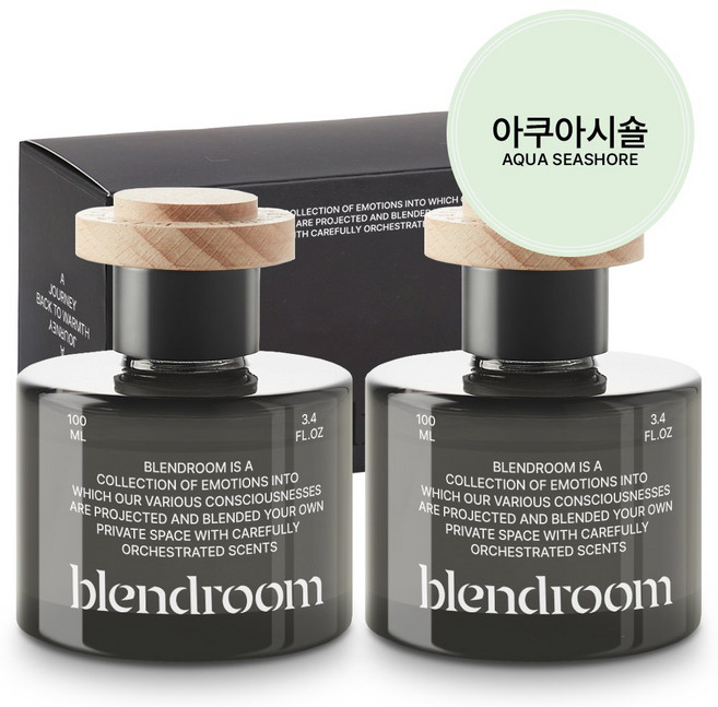 블랜드룸 고급형 디퓨저 1+1, 2개, 아크아시숄100ml